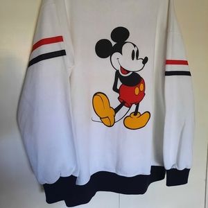 NWT Disney XL Vintage 80's Character Fashions Mickey Mouse Crewneck Sweatshirt